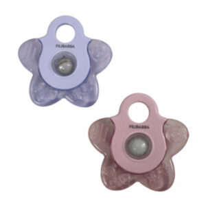 Filibabba Kühlbeißring Cooling Star 2er-Pack - Rose Mix