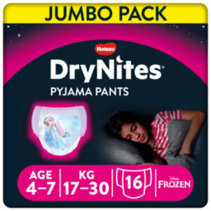 Huggies DryNites Pyjama Pants Einweg Mädchen 4-7 Jahre Jumbopack