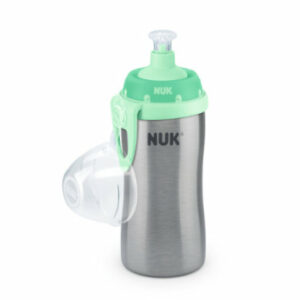 NUK Trinkflasche Junior Cup Edelstahl in grün 215ml
