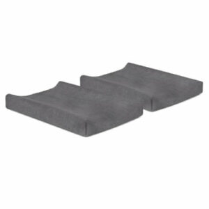 jollein Wickelkissenbezug storm grey 2er-Pack 50 x 70 cm