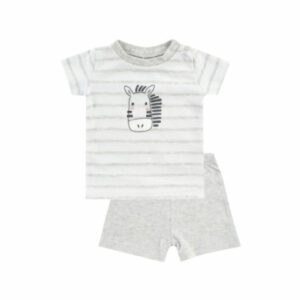 JACKY T-Shirt+Shorts Zebra grau melange