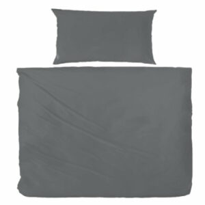 Giancasa Bettwäsche Uni Baumwolle Trend verwaschener look Unikat 123061-888 Anthrazit