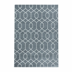 Giancasa Flachflorteppich muster Kurzflorteppich Schlafzimmer Wohnzimmer 3713 GREY