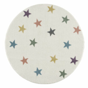 LIVONE Kinderteppich Happy Rugs Fame creme/multi rund