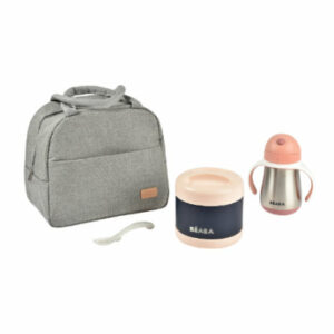 BEABA Mahlzeit-Taschen Set On-the-go - altrosa