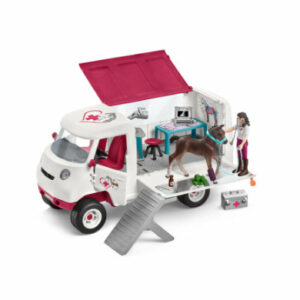 Schleich Mobile Tierärztin mit Hannoveraner Fohlen 42439