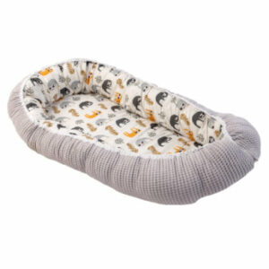 Ullenboom Kuschelnest Waffelpique Grau Faultier 55 x 95 cm