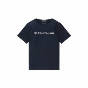 TOM TAILOR T-Shirt Logo Print Sky Captain Blue