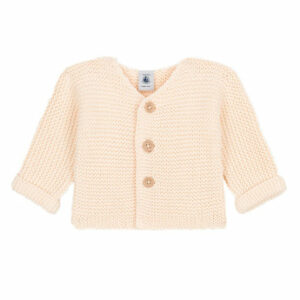 Petit Bateau Strickjacke beige avalanche