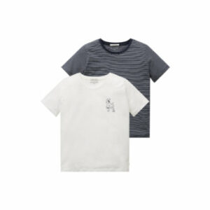 TOM TAILOR T-Shirt 2er-Pack Dino White