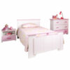 Parisot Kinderzimmer-Set 3-tlg. Biotiful 3 Rosa-Weiß Weiß / Rosa