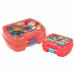 Stor Lunchbox & Snackbox Paw Patrol Comic 2er Set rot