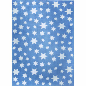 Wecon home Kinderteppich Jeans Star blau