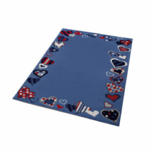 Wecon home Kinderteppich Just Hearts blau