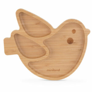 miniland Teller wooden plate chick