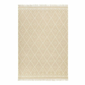 Green Looop Handweb-Teppich Vermont creme beige