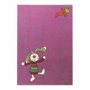 Sigikid Kinderteppich Rainbow Rabbit pink