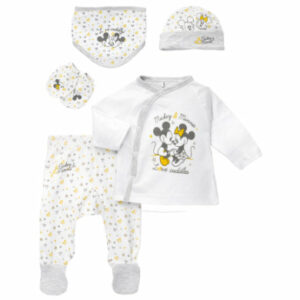 Dirkje 5tlg Set Baby Sweets meets Disney gelb weiß grau