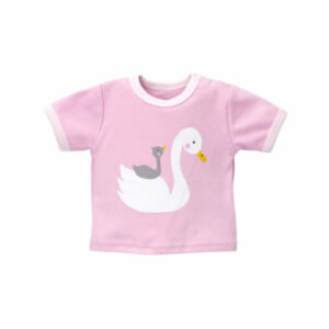 Baby Sweets Shirt Kurzarm Lovely Swan weiß rosa