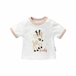 Baby Sweets Shirt Kurzarm Lovely Deer weiß braun