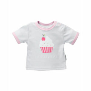Baby Sweets Shirt Kurzarm Little Cupcake grau rosa