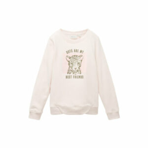 TOM TAILOR Sweatshirt Leopard Cotton Candy Pink