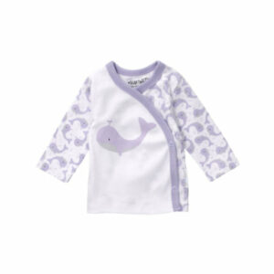 Baby Sweets Shirt Langarm Baby Wal weiß lavendel