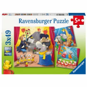 Ravensburger Puzzle 3 x 49 Teile Tiere auf der Bühne