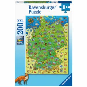 Ravensburger Puzzle XXL 100 Teile - Bunte Deutschlandkarte