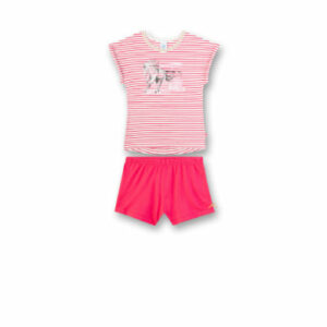 Sanetta Pyjama Pink/Weiß/Gestreift