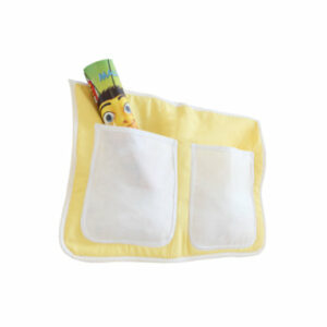 TICAA Kinder Bett-Tasche für Hochbett und Etagenbett Gelb-Weiß