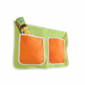 TICAA Kinder Bett-Tasche für Hochbett und Etagenbett Grün-Orange