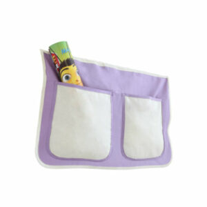 TICAA Kinder Bett-Tasche für Hochbett und Etagenbett Lila-Beige