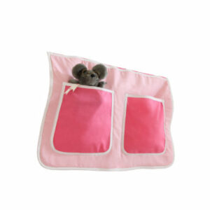 TICAA Kinder Bett-Tasche für Hochbett und Etagenbett Rosa-Pink