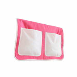 TICAA Kinder Bett-Tasche für Hochbett und Etagenbett Rosa-Weiß