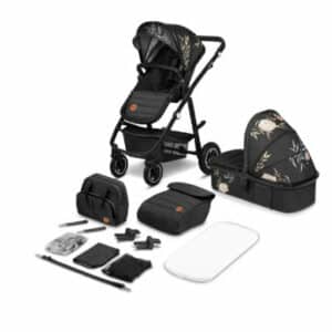 lionelo Kombikinderwagen Amber 2 in 1 Lovin Black