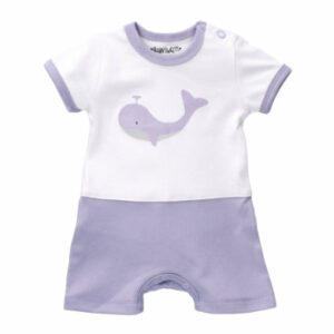 Baby Sweets Strampler Baby Wal weiß lavendel