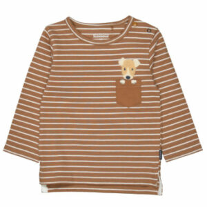 STACCATO Shirt camel gestreift