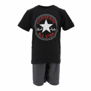 Converse Set T-Shirt und kurze Hose schwarz/grau