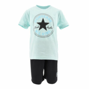 Converse Set T-Shirt und kurze Hose hellblau/schwarz