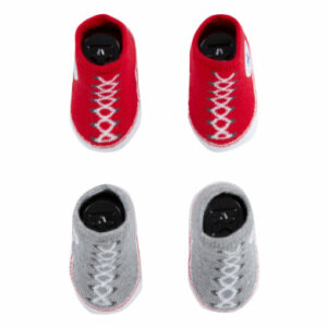 Converse 2-er Pack Stoppersocken rot/grau