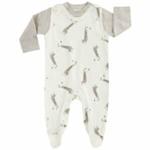 JACKY Strampler-Set BABY ON TOUR beige melange gemustert