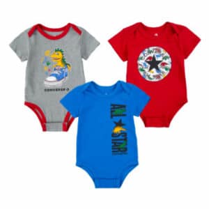 Converse 3er Pack Bodies grau/blau/rot