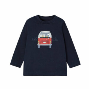 Mayoral Langarmshirt Bus dunkeblau