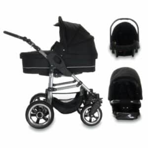 Bebebi London / 3 in 1 Kinderwagen Set / Hartgummireifen Tower Bridge