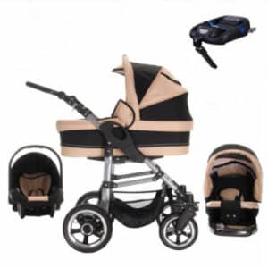 Bebebi London / ISOFIX Basis & Autositz / Hartgummireifen / 4 in 1 Kinderwagen Set St. Paul's