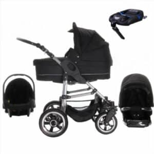 Bebebi London / ISOFIX Basis & Autositz / Luftreifen / 4 in 1 Kinderwagen Set Tower Bridge