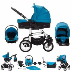 Bebebi Paris / 3 in 1 Kinderwagen Komplettset / Hartgummireifen Louvre