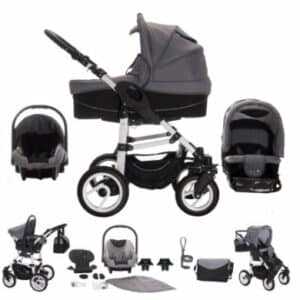 Bebebi Paris / 3 in 1 Kinderwagen Komplettset / Hartgummireifen Montmartre