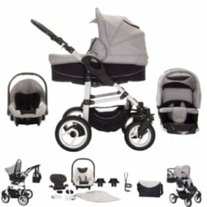 Bebebi Paris / 3 in 1 Kinderwagen Komplettset / Luftreifen Concord